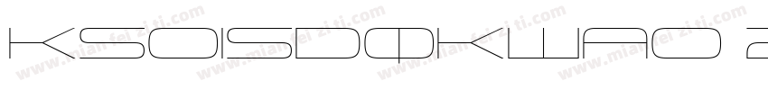 KSOISDQKWA0 22 00这个字体下载字体转换